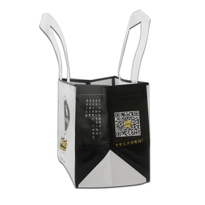 Grote herbruikbare handvat Grocery Tote Custom Non Woven Shopping Bag voor huishoudelijke producten