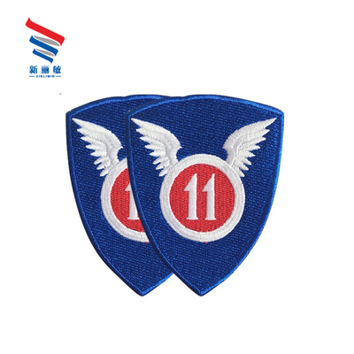 Custom Logo Woven Cotton/Twin Yarns Patches voor promotie van schoolclubs