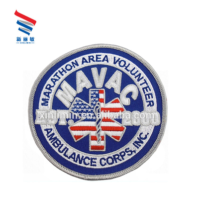 Custom Logo Woven Cotton/Twin Yarns Patches voor promotie van schoolclubs