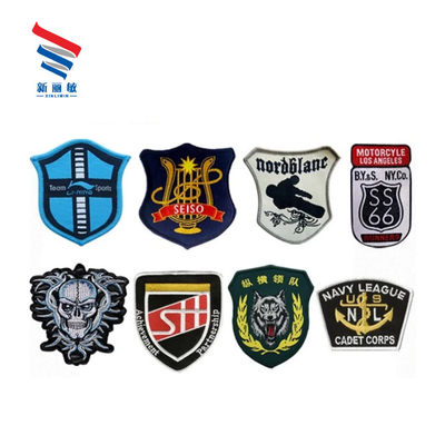 Custom Logo Woven Cotton/Twin Yarns Patches voor promotie van schoolclubs