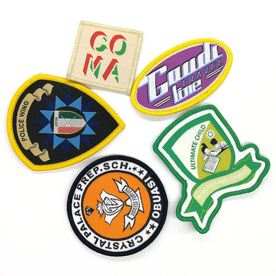 3D Custom Embroidery Patch Iron On Patches voor kleding in stof