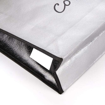 Niet-geweven stoffenzak Custom LOGO Printing Laser Metal Film Tote Bag voor sjaals Schalen