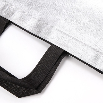 Niet-geweven stoffenzak Custom LOGO Printing Laser Metal Film Tote Bag voor sjaals Schalen