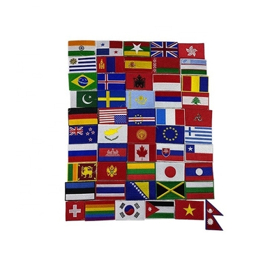 Gepersonaliseerde ontwerp Hong Kong vlag geborduurde pleisters voor kleding Plastic materiaal