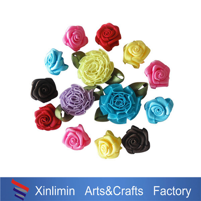 Kleur haar decoratie kerstband 100% polyester lint mini bogen voor wijn wijnflessen
