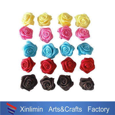 Kleur haar decoratie kerstband 100% polyester lint mini bogen voor wijn wijnflessen