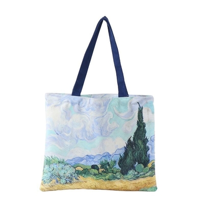 Custom logo gedrukt gerecycled herbruikbaar sublimatie Tote Bag voor zakelijke winkelen
