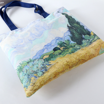 Custom logo gedrukt gerecycled herbruikbaar sublimatie Tote Bag voor zakelijke winkelen