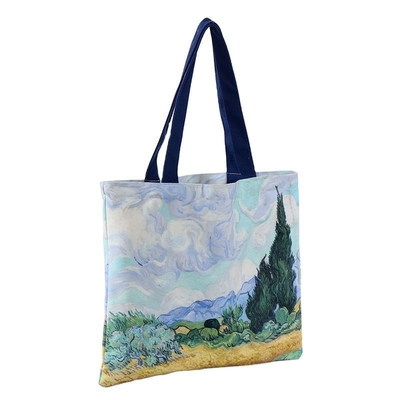 Custom logo gedrukt gerecycled herbruikbaar sublimatie Tote Bag voor zakelijke winkelen