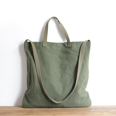 Promotie Vrouwen natuurlijke duurzame katoen Canvas Shopping Tote Bag Voor zakelijke winkels