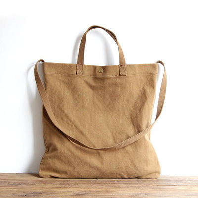 Promotie Vrouwen natuurlijke duurzame katoen Canvas Shopping Tote Bag Voor zakelijke winkels