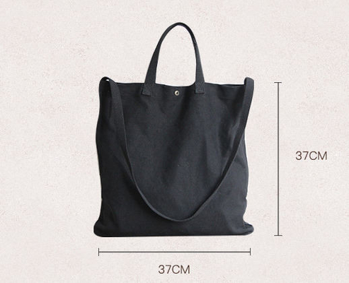Promotie Vrouwen natuurlijke duurzame katoen Canvas Shopping Tote Bag Voor zakelijke winkels