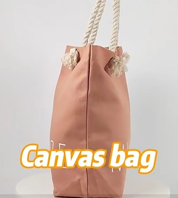 Supermarkt Custom Printed Canvas Tote Bag voor zaken en winkelen in eenvoudig ontwerp