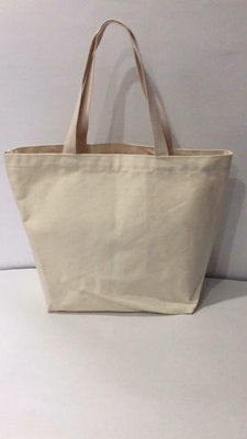 100% katoenen winkels Custom Printed Logo Beach Canvas Tote Bag voor zakelijke winkels