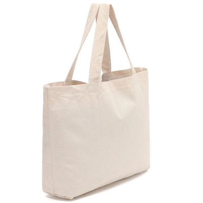 100% katoenen winkels Custom Printed Logo Beach Canvas Tote Bag voor zakelijke winkels