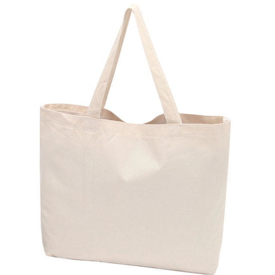 100% katoenen winkels Custom Printed Logo Beach Canvas Tote Bag voor zakelijke winkels