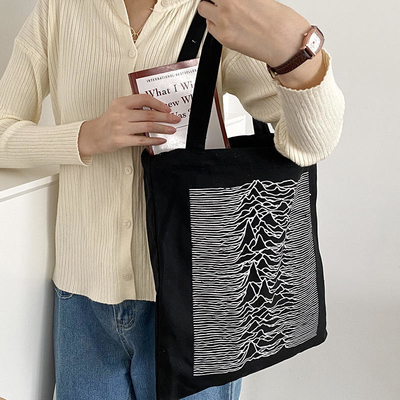 Custom Canvas Tote Bag Casual Big Shoulder Shopping Bag voor modieus winkelen