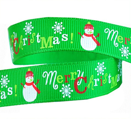 Geschenkverpakking Custom Grosgrain Ribbon met Logo Screen Printed Embossed 1/4' Breed