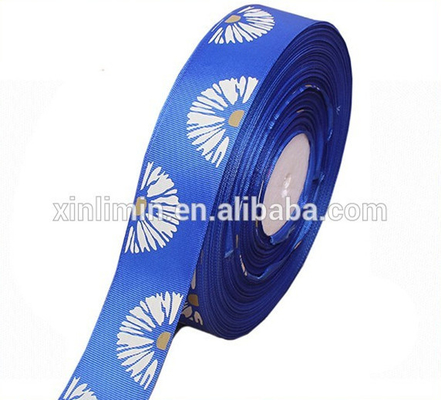 Geschenkverpakking Custom Grosgrain Ribbon met Logo Screen Printed Embossed 1/4' Breed