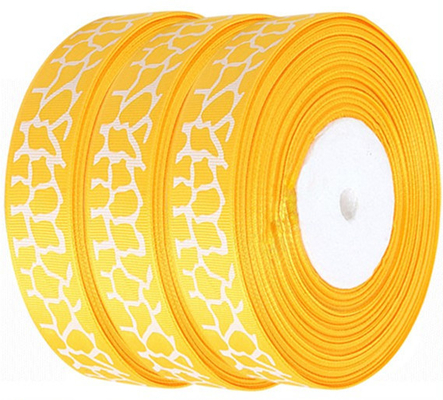 Geschenkverpakking Custom Grosgrain Ribbon met Logo Screen Printed Embossed 1/4' Breed
