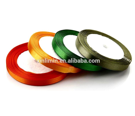 Eco-vriendelijk recycle polyester materiaal lint satine lint voor huis textiel 3mm-100mm