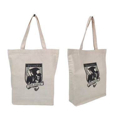Custom Logo Shopping Tote Bags met een hoge capaciteit en 100% katoenen Canvas Beach Bags