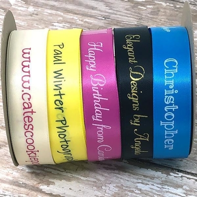 Gepersonaliseerd patroon satin lint in enkel of dubbel gezicht stijl
