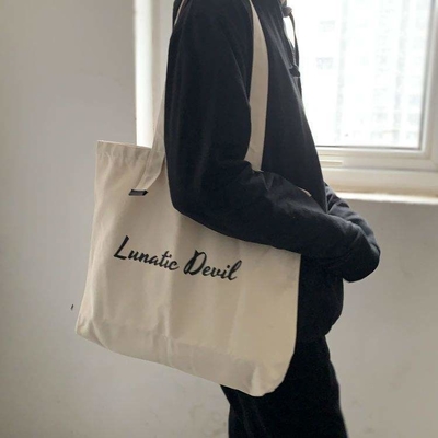Veelzijdig en milieuvriendelijk Custom Cotton Canvas Grocery Bag Beach Tote Shopping Bag