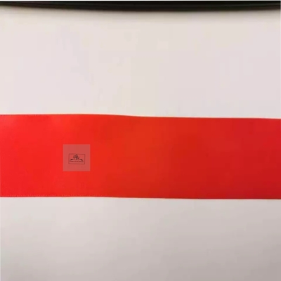 1 inch satine lint op maat Kleurrijk logo afdrukken met gouden folie versiering