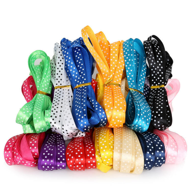 3mm-100mm polyester satin lint in levendige kleuren voor eenzijdige stijl en stof