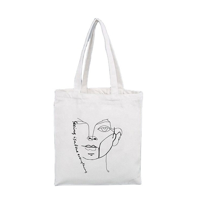 Gepersonaliseerde kleur gerecycled winkelwaren Canvas Calico Tote Bags