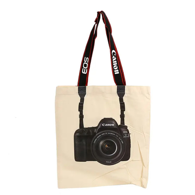 Aanpasbare Screen Printing Camera Shopping Tote Bag voor duurzaam en gepersonaliseerd