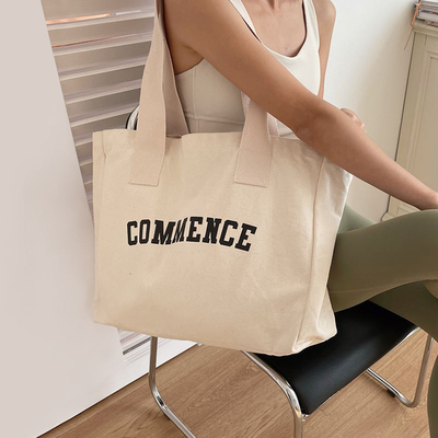 Eco-vriendelijke oversized canvas Tote Bag voor het winkelen Custom Logo en OEM / ODM aanvaardbaar