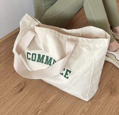 Eco-vriendelijke oversized canvas Tote Bag voor het winkelen Custom Logo en OEM / ODM aanvaardbaar
