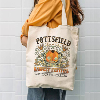 Gepersonaliseerd logo Groot biologisch katoenen doek Grocery Shopping Tote Bag voor OEM / ODM