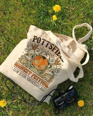 Gepersonaliseerd logo Groot biologisch katoenen doek Grocery Shopping Tote Bag voor OEM / ODM