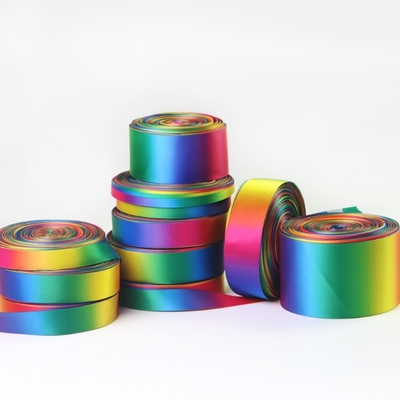Soft Touch RIBBONS enkel gezicht dubbel gezicht regenboog Satin lint Grosgrain lint