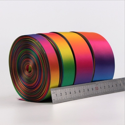 Soft Touch RIBBONS enkel gezicht dubbel gezicht regenboog Satin lint Grosgrain lint