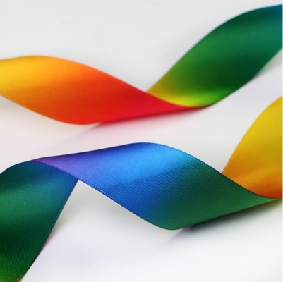 Soft Touch RIBBONS enkel gezicht dubbel gezicht regenboog Satin lint Grosgrain lint