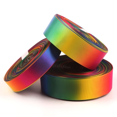 Soft Touch RIBBONS enkel gezicht dubbel gezicht regenboog Satin lint Grosgrain lint