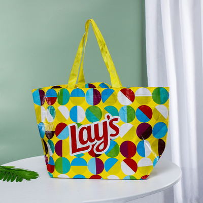 Milieuvriendelijke Slangenhuid Composite Plastic Kleuren Printing Woven Bag voor de behoeften van de klant