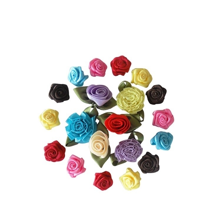 Kleur haar decoratie kerstband 100% polyester lint mini bogen voor wijn wijnflessen