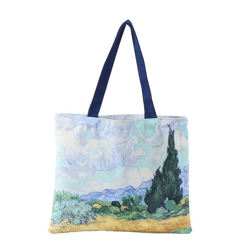 Custom logo gedrukt gerecycled herbruikbaar sublimatie Tote Bag voor zakelijke winkelen