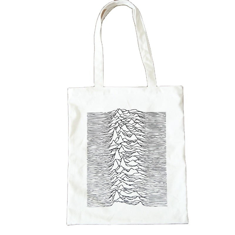Custom Canvas Tote Bag Casual Big Shoulder Shopping Bag voor modieus winkelen