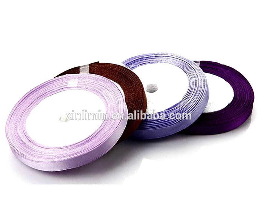Eco-vriendelijk recycle polyester materiaal lint satine lint voor huis textiel 3mm-100mm