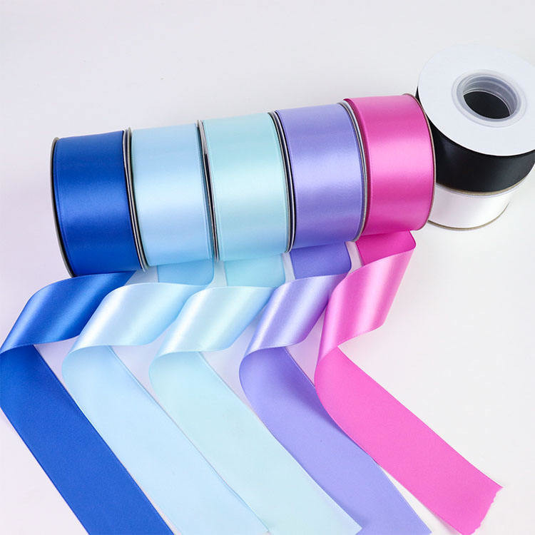100% polyester enkelzijdig satine lint in 196 maatkleuren 38mm 50mm 100 yards/rol